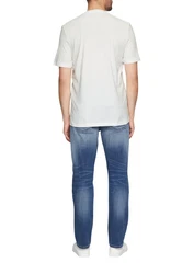 s.Oliver Kurzarmshirt T-Shirt mit Frontprint Artwork Hellgrün/Grau/Weiß/Hellblau/Silber