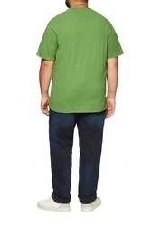 s.Oliver Kurzarmshirt T-Shirt mit Artwork Dunkelgrün/Grün/Braun