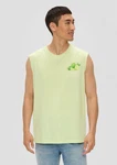 s.Oliver Shirttop Tanktop mit Frontprint Artwork Hellgrün/Grün/Neonfarben/Gelb