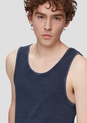 QS Shirttop Tanktop T-Shirt Hellblau/Dunkelblau/Blau