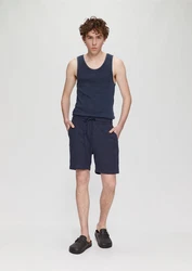 QS Shirttop Tanktop T-Shirt Hellblau/Dunkelblau/Blau