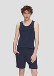 QS Shirttop Tanktop T-Shirt Hellblau/Dunkelblau/Blau