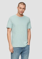 s.Oliver Kurzarmshirt T-Shirt mit Logo-Detail 