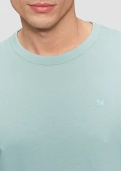 s.Oliver Kurzarmshirt T-Shirt mit Logo-Detail 