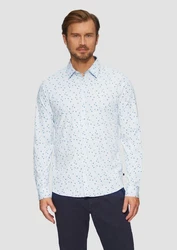 s.Oliver Hemd navy/pastellblau/weiß