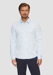 s.Oliver Hemd navy/pastellblau/weiß