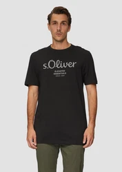 s.Oliver T-Shirt mit Logo-Print Artwork 