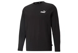PUMA T-Shirt Herren ESS Longsleeve Tee Schwarz
