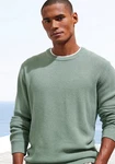 John Devin Strickpullover Grün/Hellgrün