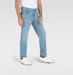 MAC 5-Pocket Jeans RICK Hellblau/Weiß