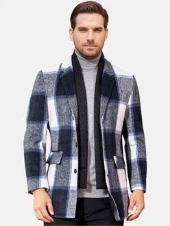 Allthemen Wollmantel Regular Fit