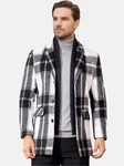 Allthemen Wollmantel Regular Fit Schwarz/Gelb/Braun/Creme/Weiß/Grau