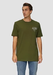 Kurzarmshirt T-Shirt mit Print Artwork