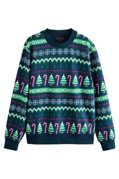 Sweatshirt Weihnachtliches Gesteppes Sweatshirt (1-tlg)