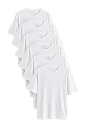 Next T-Shirt (6-tlg) Weiß/Grau