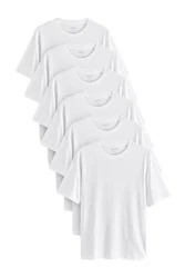 Next T-Shirt (6-tlg) Weiß/Grau
