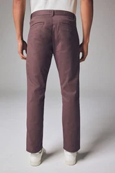 Next Chinohose Slim Fit Lila/Rosa/Dunkelrot