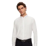 D'S DAMAT Businesshemd Weiß/Creme/Hellblau