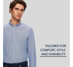 D'S DAMAT Businesshemd Blau/Hellblau/Dunkelblau