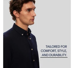 D'S DAMAT Businesshemd Hellblau/Dunkelblau/Blau