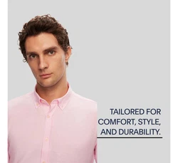 D'S DAMAT Businesshemd Rosa