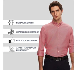 D'S DAMAT Businesshemd Rosa/Rot
