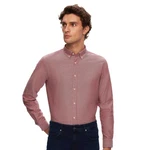 D'S DAMAT Businesshemd Dunkelrot/Lila/Braun/Rosa/Rot