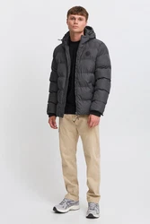 Indicode Steppjacke IDRAPSE Dunkelgrau/Grau/Schwarz/Dunkelblau