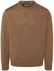 MAERZ Muenchen Pullover Rundhals Braun/Khaki/Beige