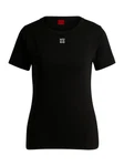 HUGO T-Shirt Deloris Schwarz/Rosa