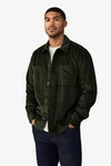 Next Hemdjacke aus Cord mit zwei Taschen (1-St) Dunkelgrün/Grün