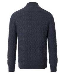 CASAMODA Pullover Troyer Dunkelblau/Blau/Grau