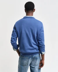 Gant Pullover CLASSIC COTTON C-NECK Blau/Vintage Blue