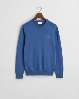 Gant Pullover CLASSIC COTTON C-NECK Blau/Vintage Blue Gant Pullover CLASSIC COTTON C-NECK Blau/Vintage Blue