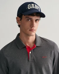 Gant Langarm-Poloshirt Grau/Dunkelgrau/Hellgrau