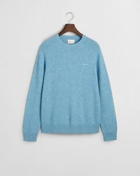 Gant Rundhalspullover WOOL BLEND C-NECK Blau/Hellblau