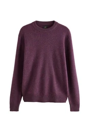 Rundhalspullover Regular Fit Rundhalspullover aus 100% Lambswool (1-tlg)