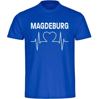multifanshop T-Shirt Herren Magdeburg Herzschlag