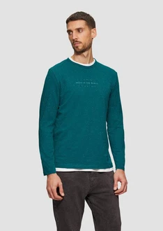 s.Oliver Langarmshirt petrol
