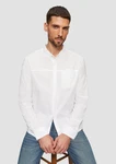 s.Oliver Langarmhemd Regular Fit Weiß/Creme