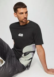 Kurzarmshirt T-Shirt mit Star Wars Print Artwork
