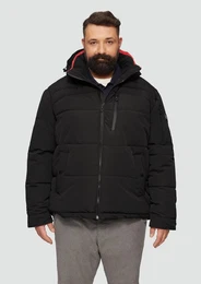 Outdoorjacke Wasserabweisende Steppjacke mit abnehmbarer Kapuze Artwork