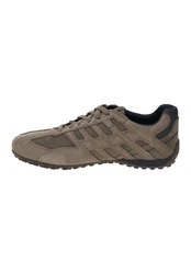 Geox UOMO Snake A Sneaker Schnürschuh Khaki/Braun/Beige/Grau