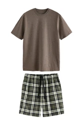 Next Pyjama Motion Flex (2 tlg) Dunkelgrün/Khaki