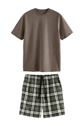 Pyjama Motion Flex Kuscheliger Pyjama mit Shorts (2 tlg)