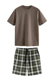 Next Pyjama Motion Flex (2 tlg) Dunkelgrün/Khaki