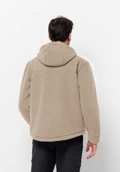 Jack Wolfskin Fleecejacke FELSLICHT HOODED JKT Beige/Khaki/Braun