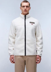 Napapijri Fleecejacke TYNIK (N1J) Weiß/Creme/Lila