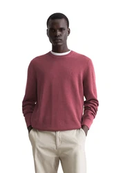 Marc O'Polo Rundhalspullover Dunkelrot/Rot/Rosa