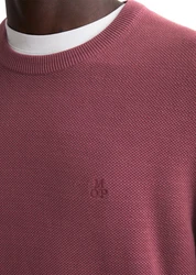 Marc O'Polo Rundhalspullover Dunkelrot/Rot/Rosa